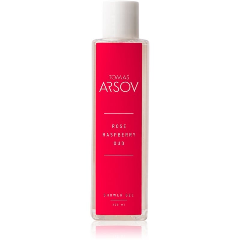 Tomas Arsov Rose Raspberry Oud parfumovaný sprchovací gél s malinami 200 ml