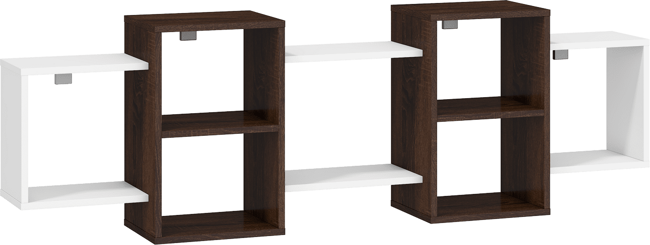 ArtCross Polica NORDIS-08 Farba: Dub sonoma tmavý/biela