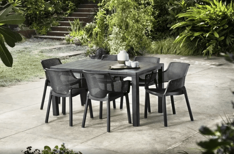 Elvisia Záhradný set LARRY 6 + 1 | grafit