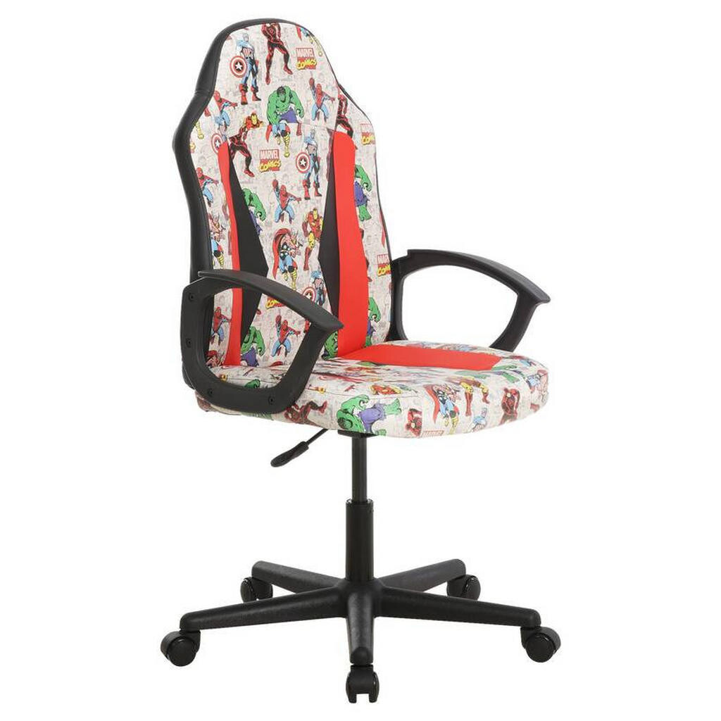 Marvel HERNÁ STOLIČKA, kožený vzhľad, viacfarebná, červená, čierna, biela