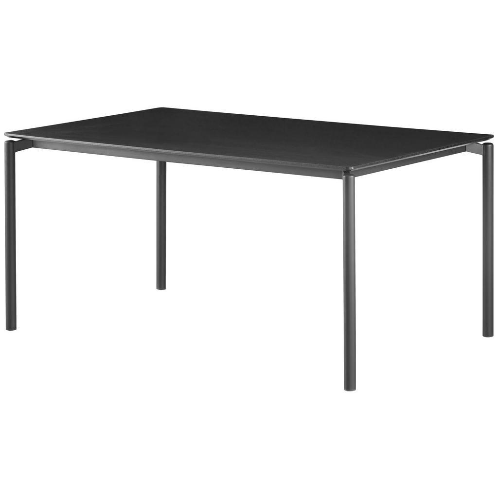 P & B JEDÁLENSKÝ STÔL, čierna, 160/76/90 cm