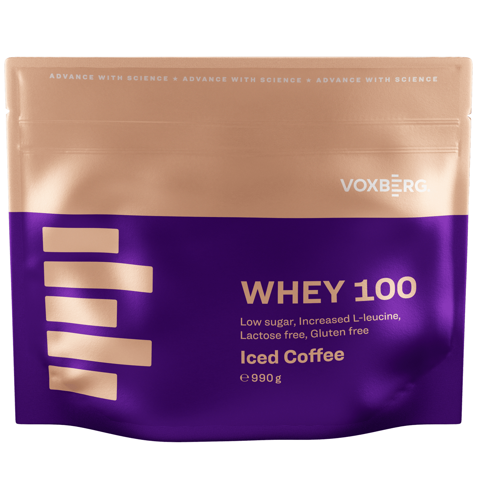 VOXBERG Proteín WHEY 100 Ľadová káva 990 g
