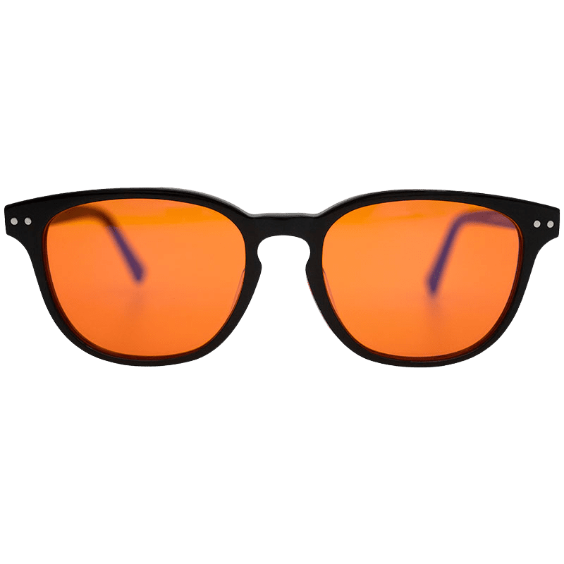 LUNESTO Blue Light - oranžové okuliare blokujúce modré svetlo - čierne