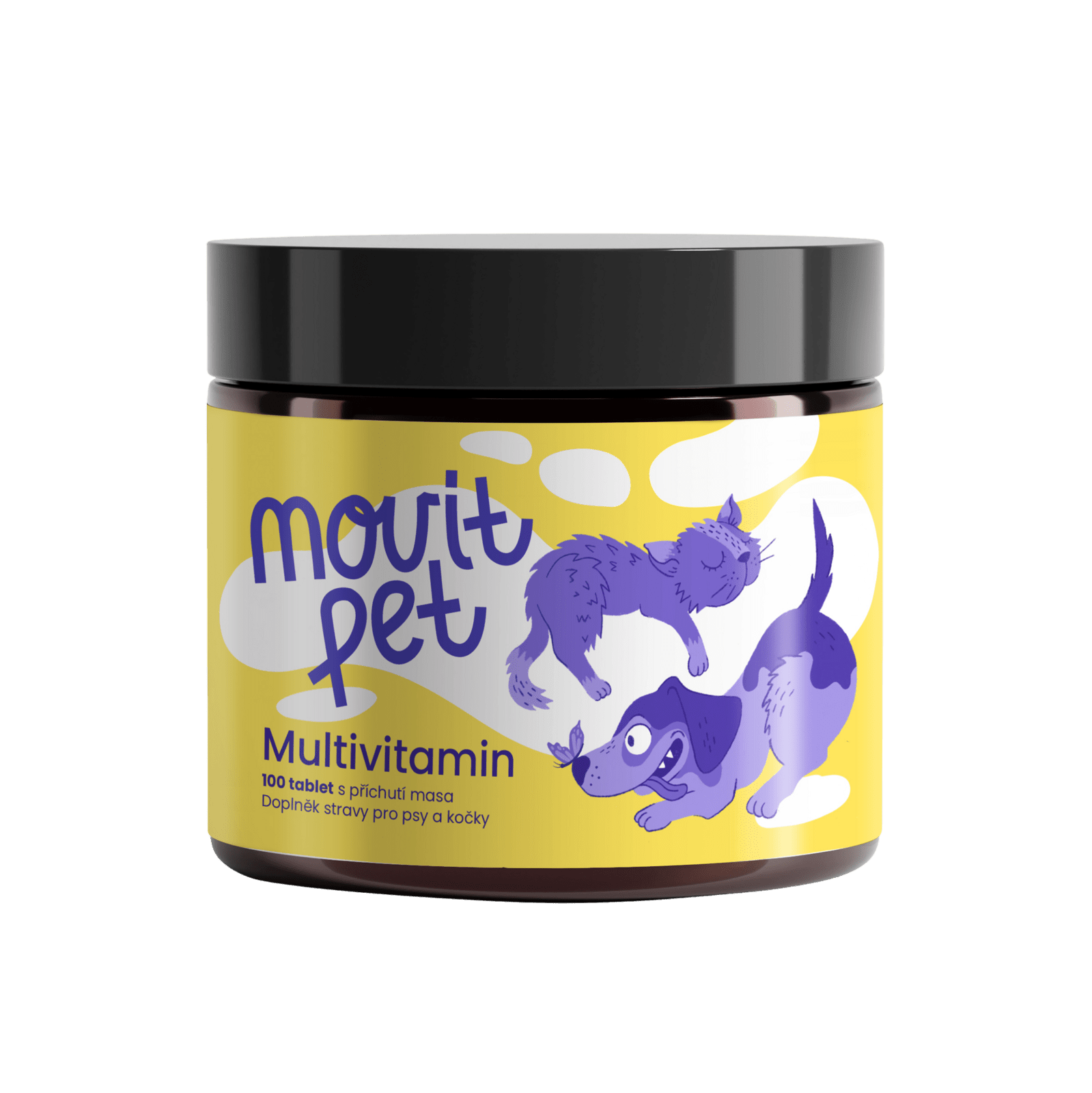 MOVIT ENERGY PET Multivitamín s príchuťou mäsa 100 tabliet