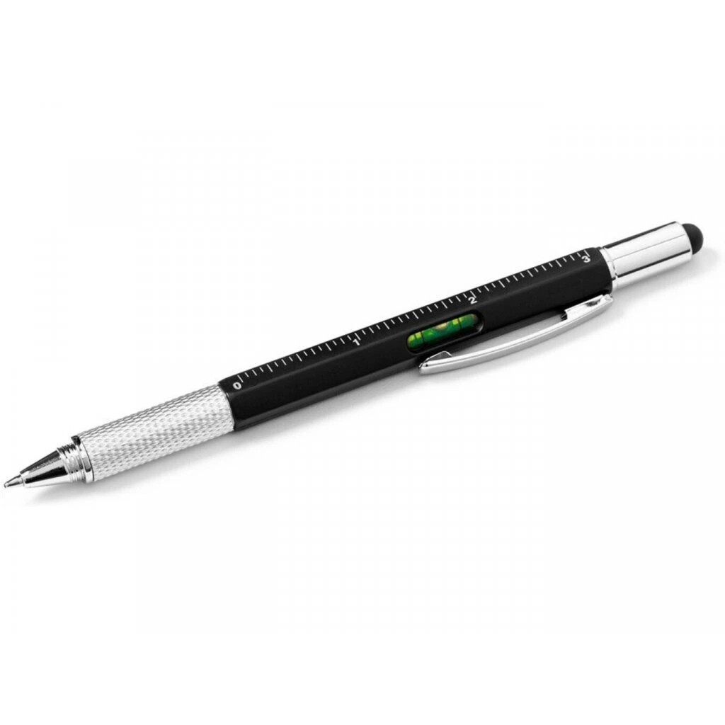 Multifunkčné pero 6v1 - čierna