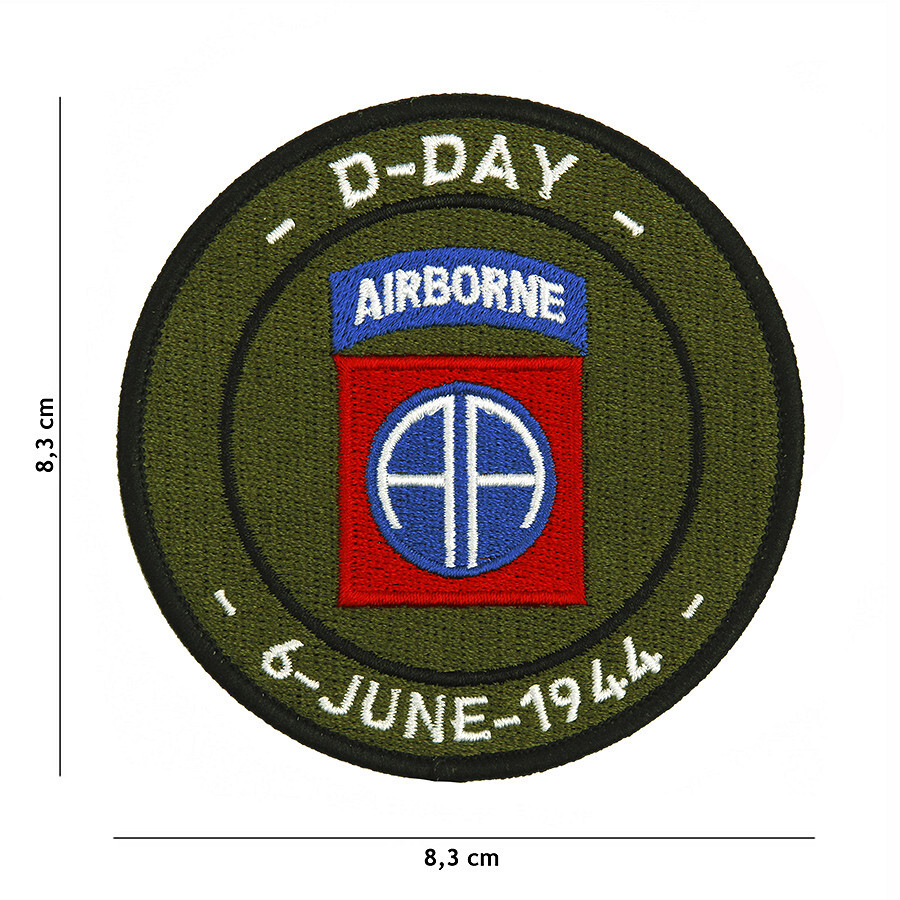 Nášivka textilná Fostex D-Day 82nd Airborne - olivová-farebná