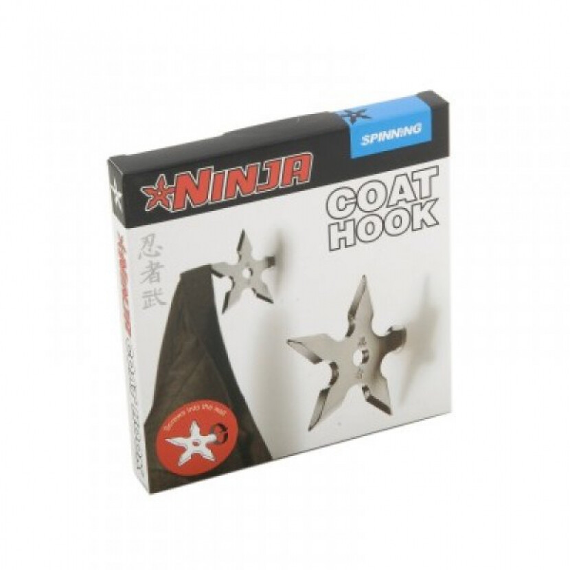 Vešiačik v tvare hviezdice Ninja - strieborný