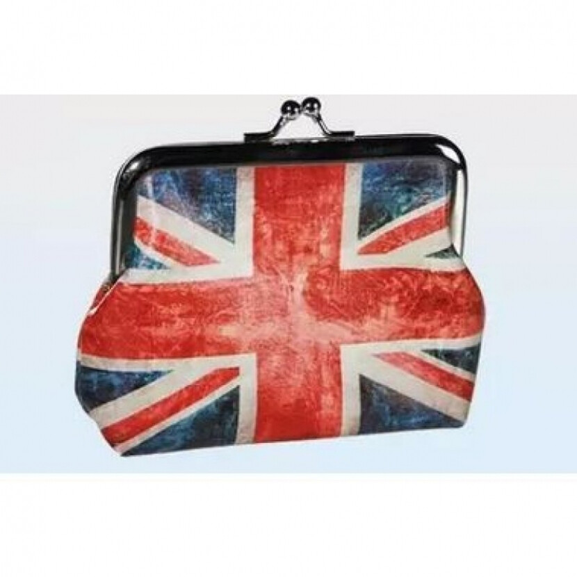 Rámčeková peňaženka Union Jack - farebná