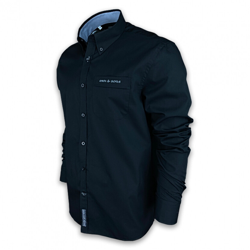 Košeľa pánska Erik and Sons Tilborg - čierna, M