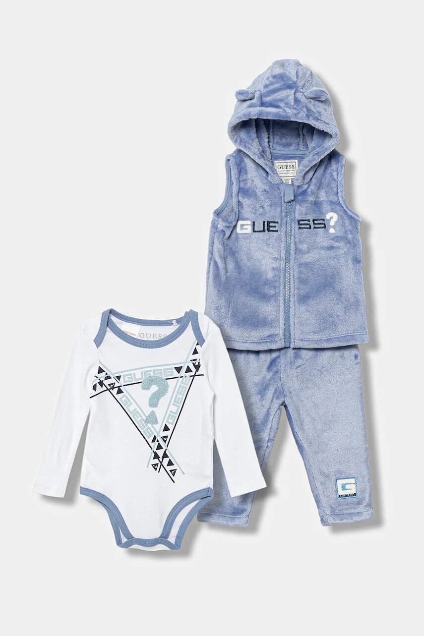 Sada pre bábätká Guess 3-pak modrá farba, P5BG07 WFRS0