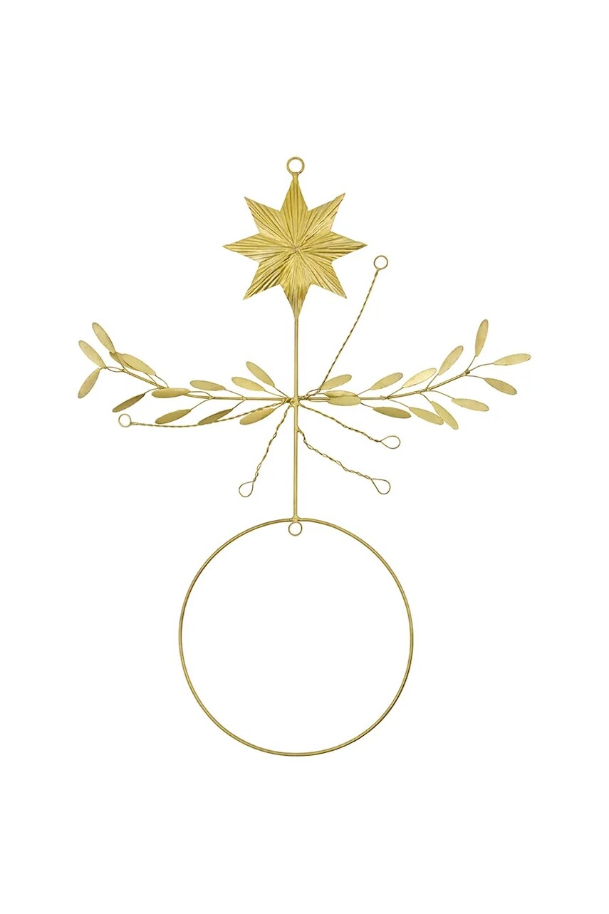 Závesná dekorácia House Doctor HDStar 38 x 28 cm žltá farba