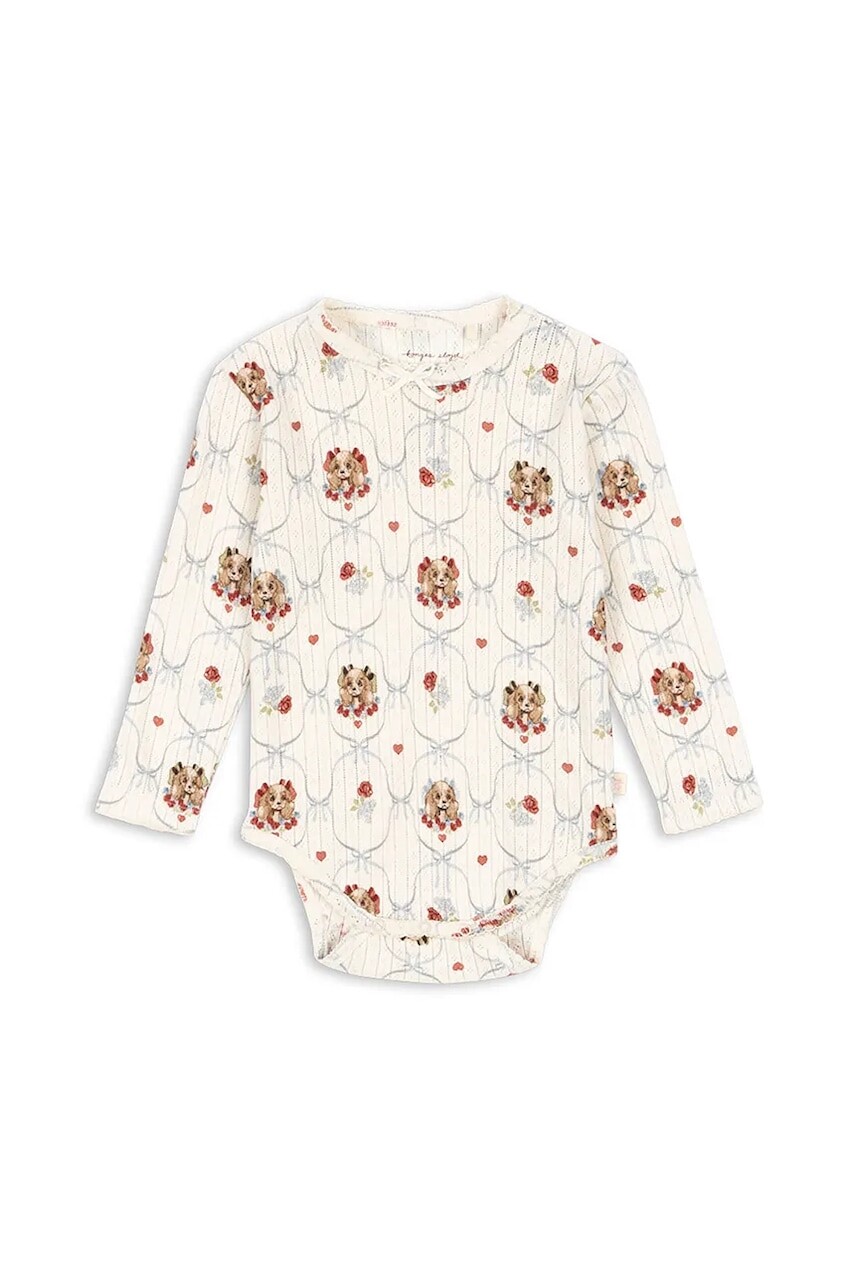 Bavlnené body pre bábätká Konges Sløjd MINNIE BODY GOTS KS103916