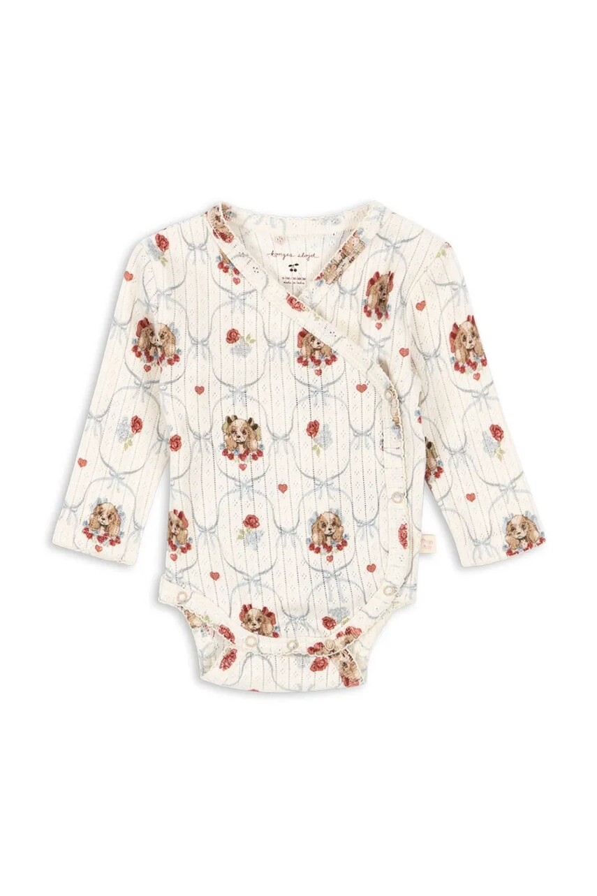 Bavlnené body pre bábätká Konges Sløjd MINNIE NEWBORN BODY GOTS KS103919