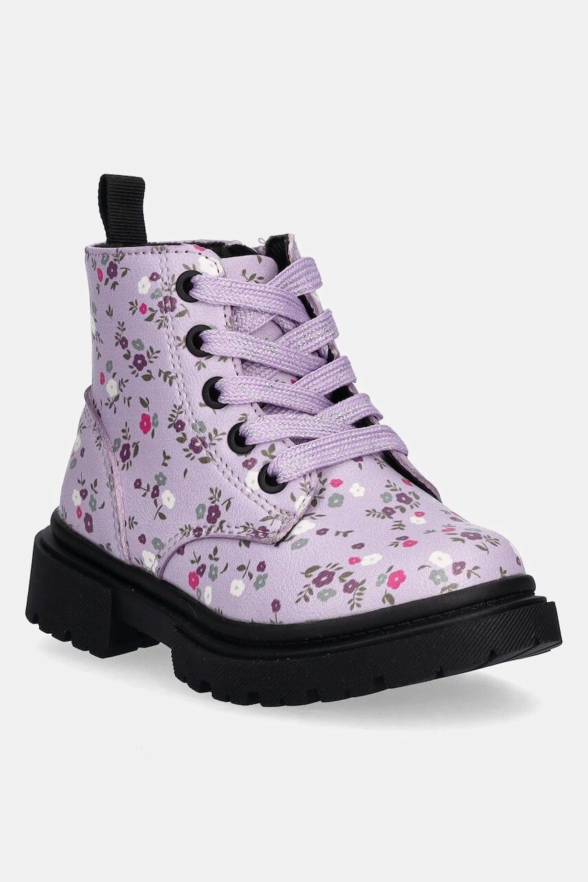 Detské workery United Colors of Benetton fialová farba, 83GPGD01E