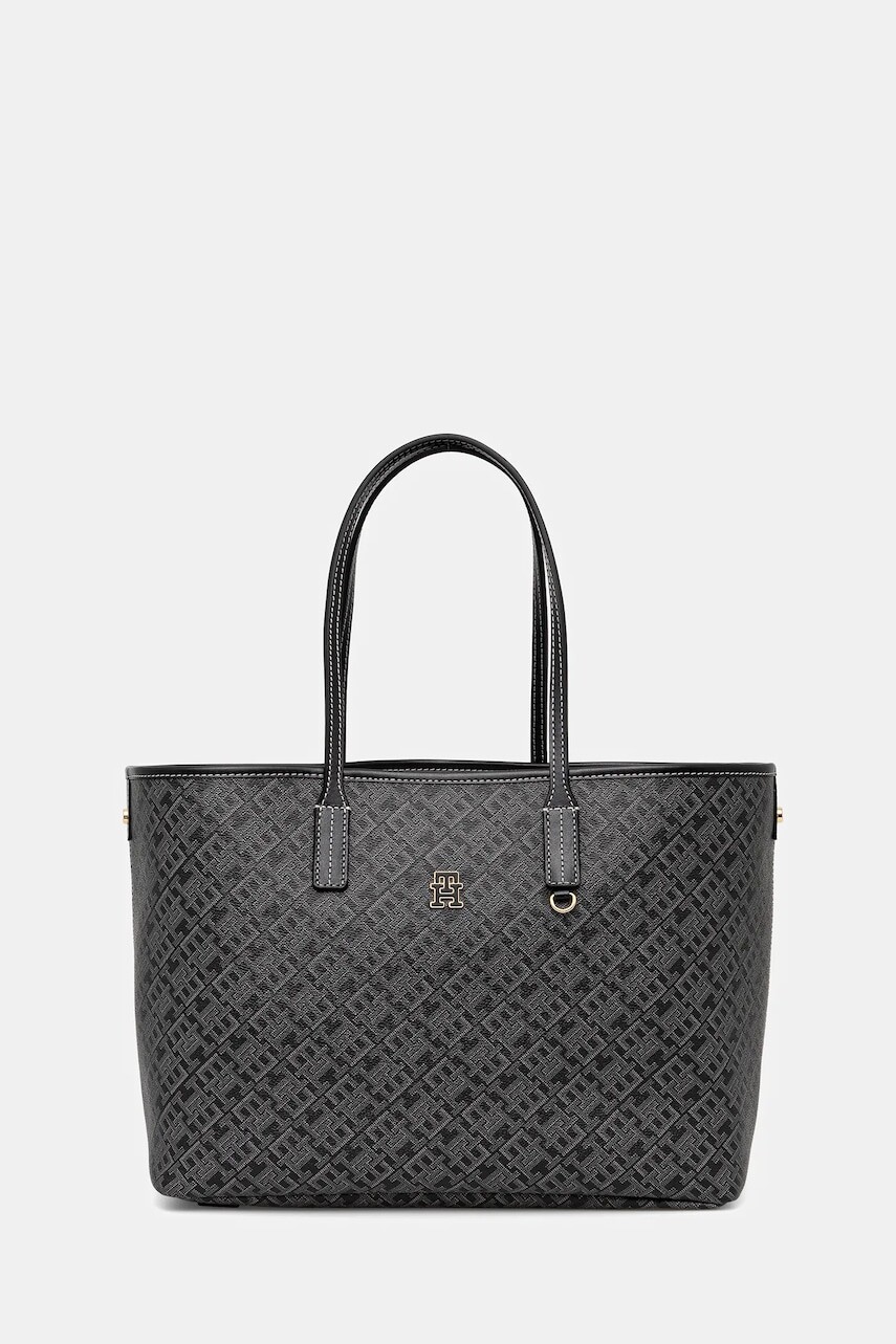 Kabelka Tommy Hilfiger čierna farba, AW0AW17696
