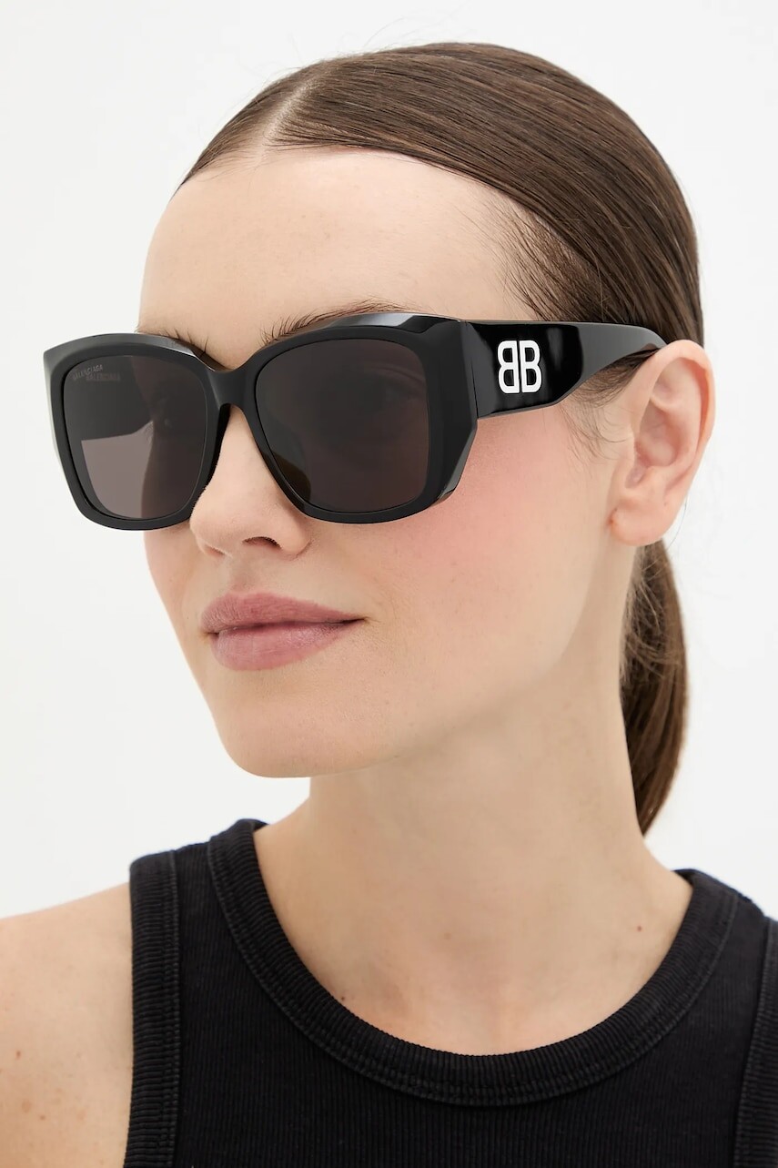 Slnečné okuliare Balenciaga čierna farba, BB0445SK