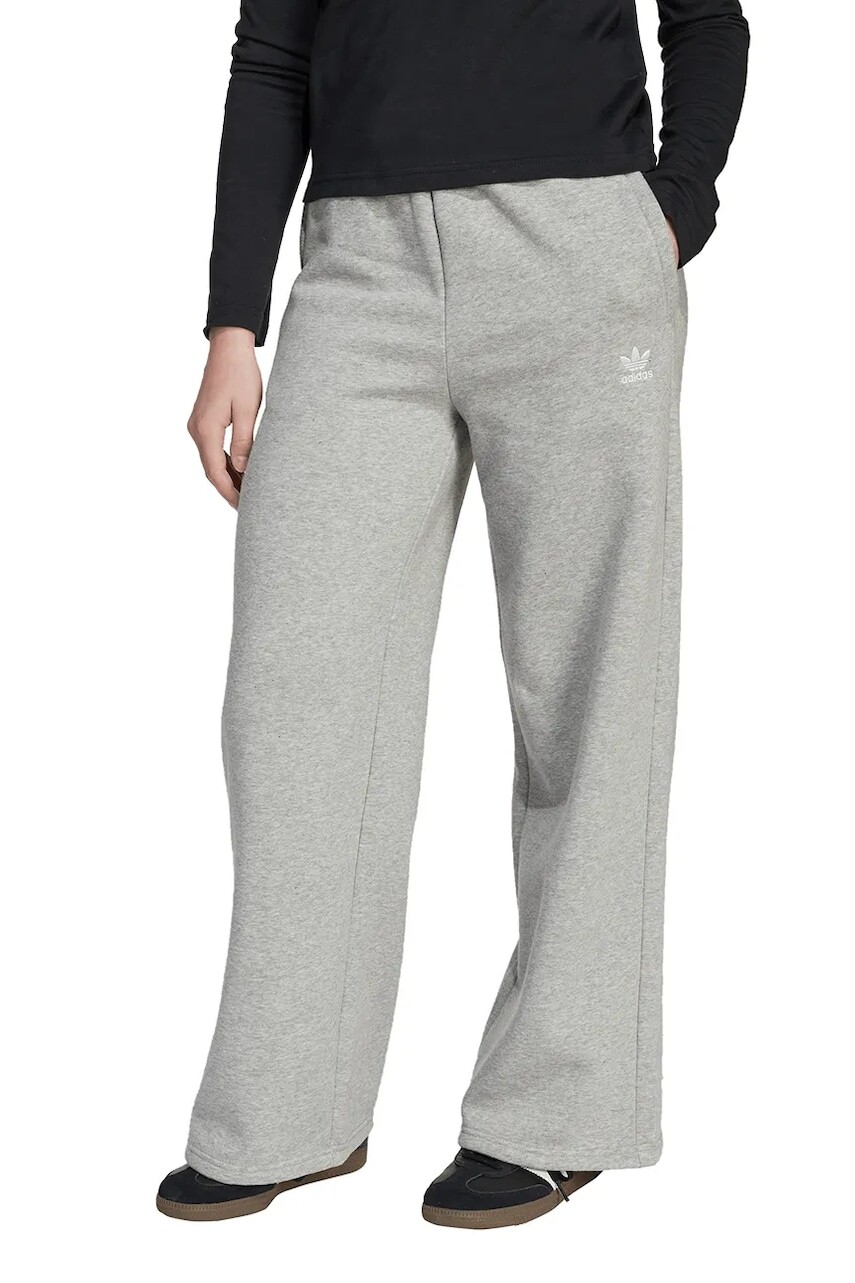 Detské tepláky adidas Originals šedá farba, melanžové, JX2781