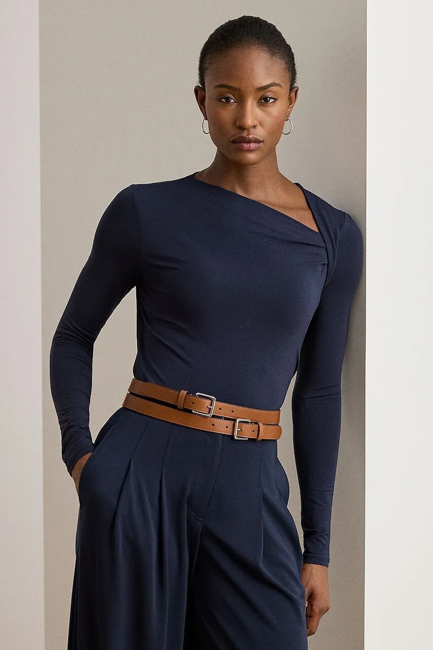 Sveter Lauren Ralph Lauren tmavomodrá farba, ľahký, 200980153