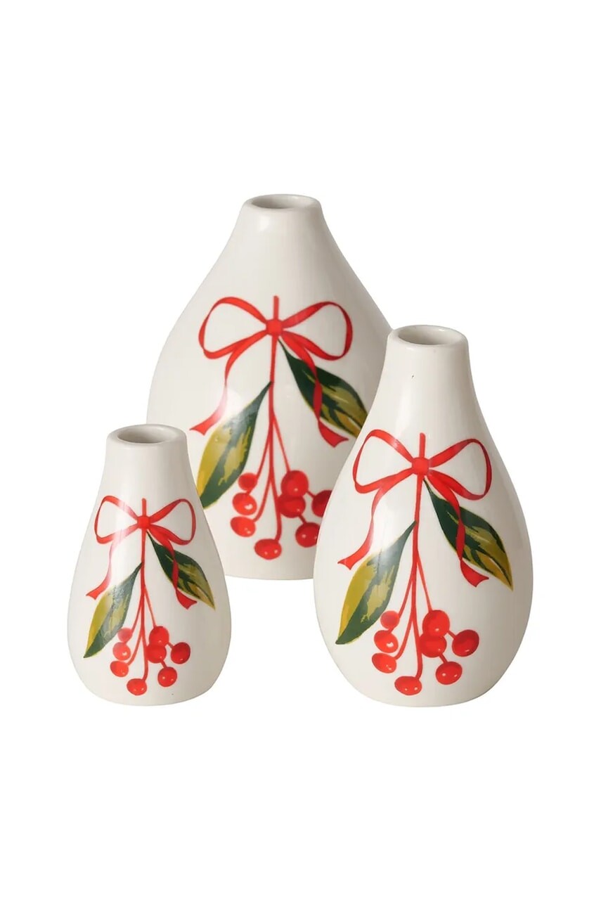 Dekoratívna váza Boltze Noelle 12 cm 3-pak viac farieb