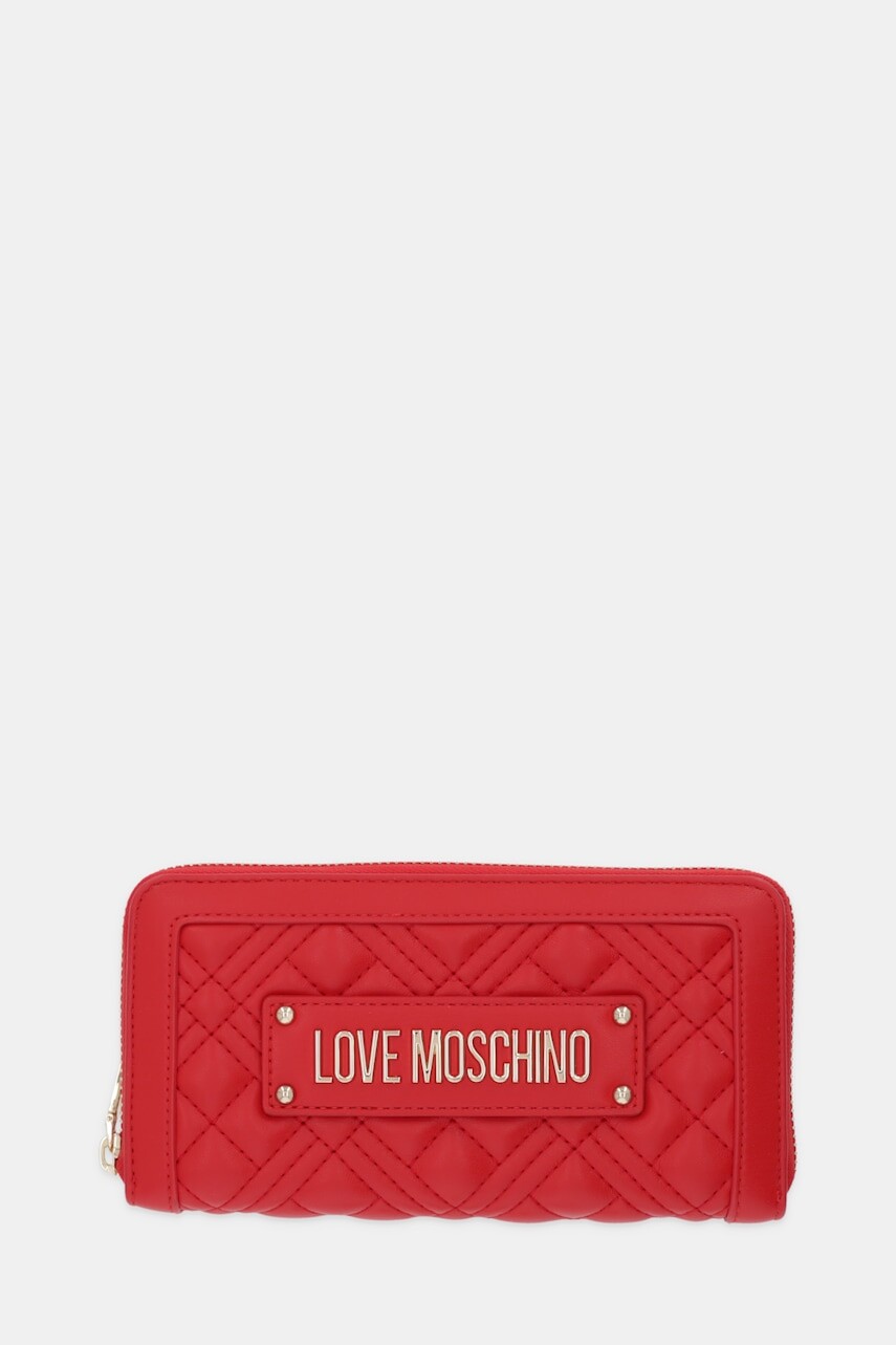 Peňaženka Love Moschino dámska, červená farba, JC5600PP0NLA0500