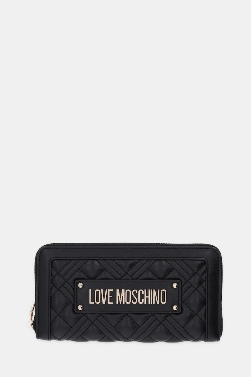 Peňaženka Love Moschino dámska, čierna farba, JC5600PP0NLA0000