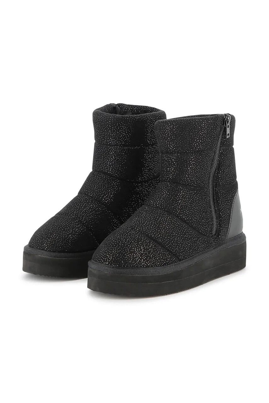 Detské zimné topánky Karl Lagerfeld čierna farba, Z30992