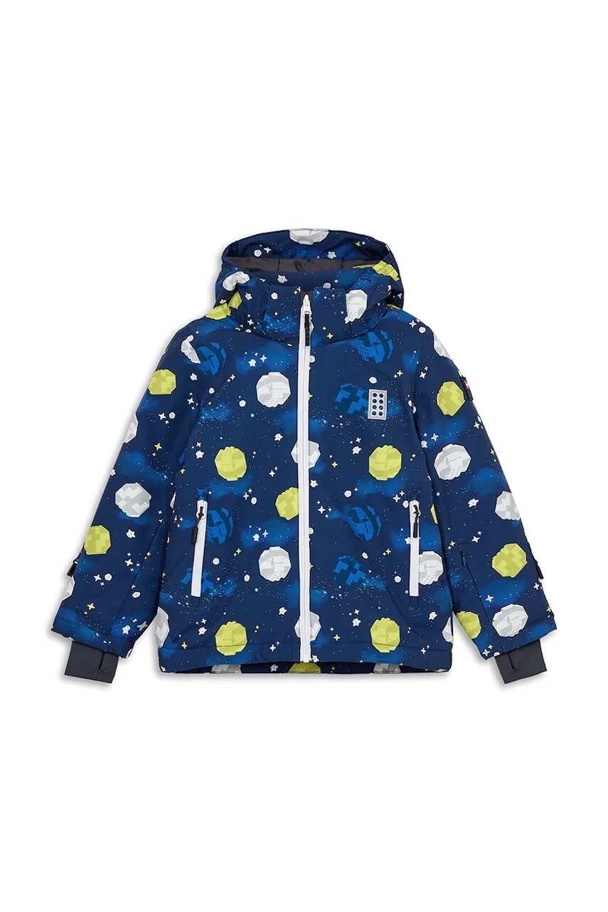 Detská bunda Lego LWJAZ 803 tmavomodrá farba, 11010968