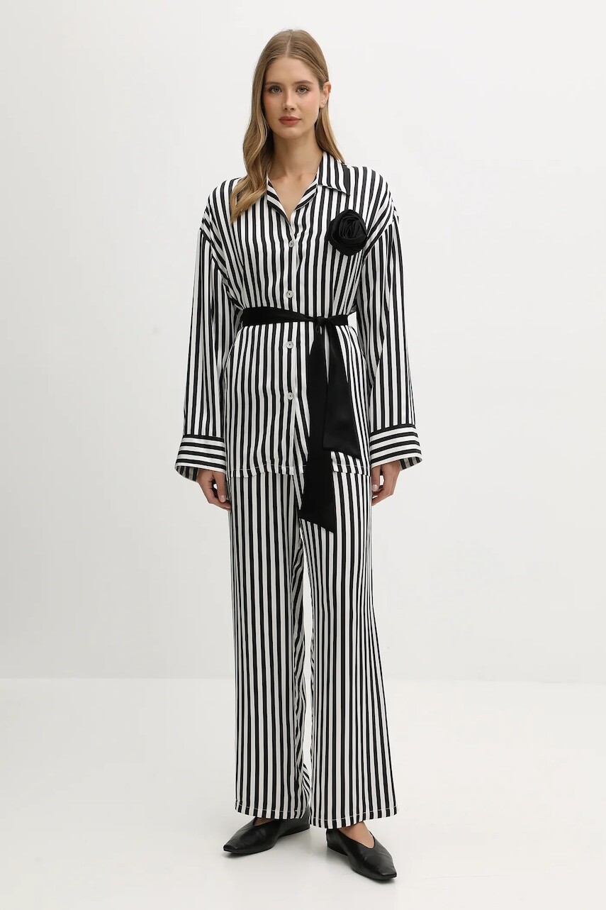 Košeľa a nohavice The Sleeper čierna farba, FW2436CS