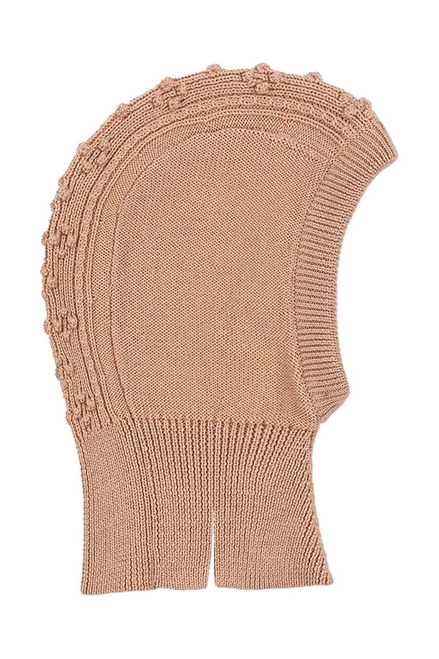 Detská vlnená kukla Konges Sløjd CABBY BALACLAVA oranžová farba, KS103450