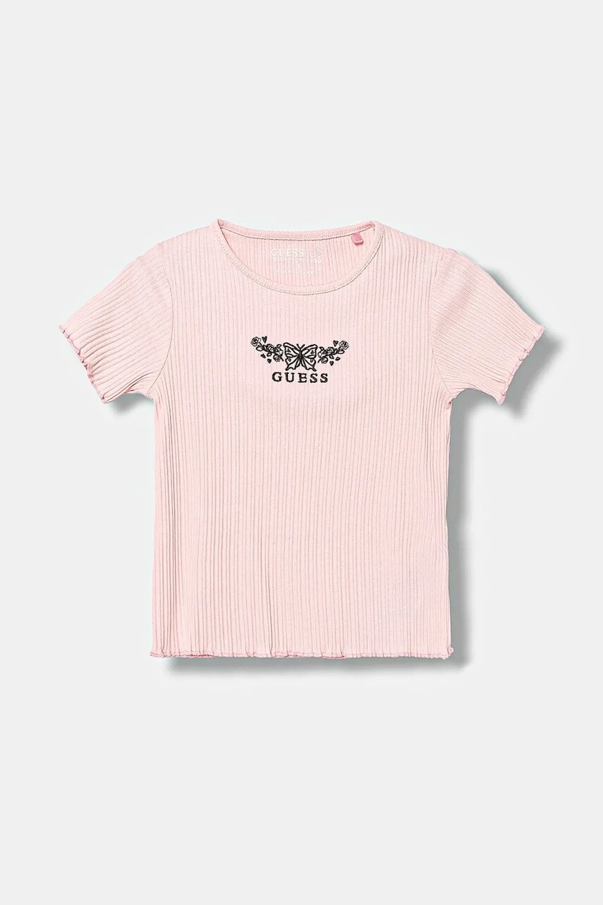 Detské tričko Guess ružová farba, K5YI11 KCSQ4