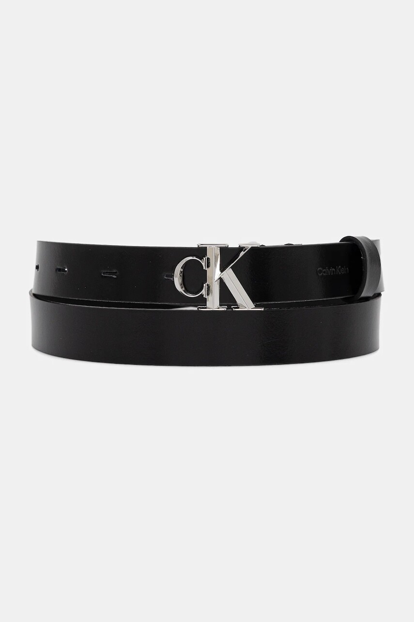 Opasok Calvin Klein čierna farba, LV04F7080G