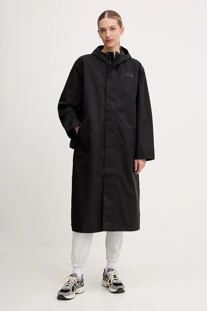 Bunda The North Face Nukabira čierna farba, prechodná, NF0A8DTNJK31