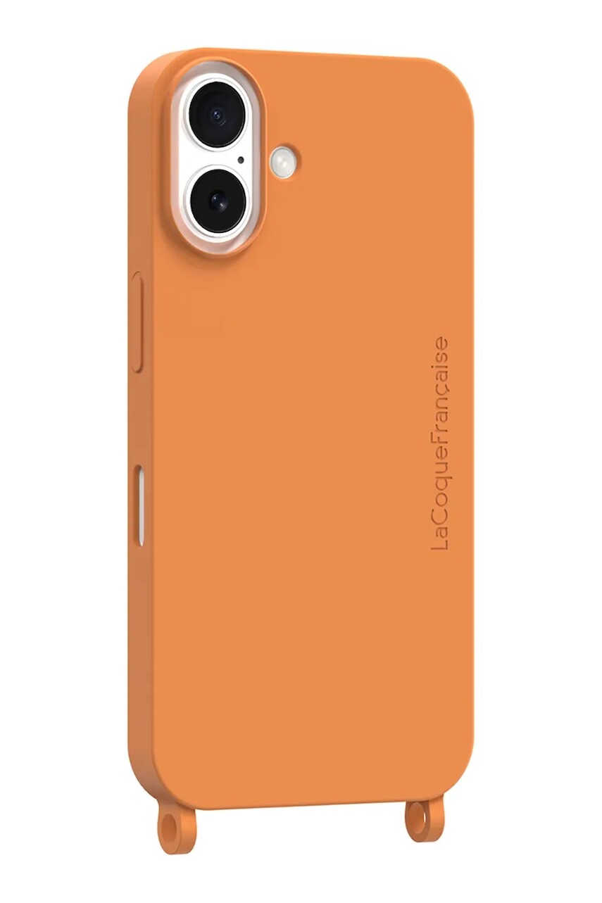 Puzdro na mobil LaCoqueFrançaise IPHONE 17 oranžová farba