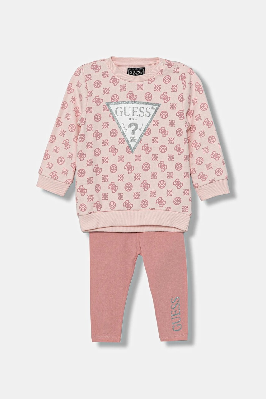 Sada pre bábätká Guess ružová farba, A5BG14 KAD74