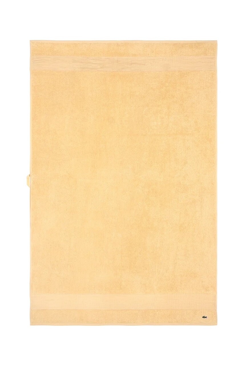 Bavlnený uterák Lacoste L LECROCO Sesame 100 x 150 cm žltá farba