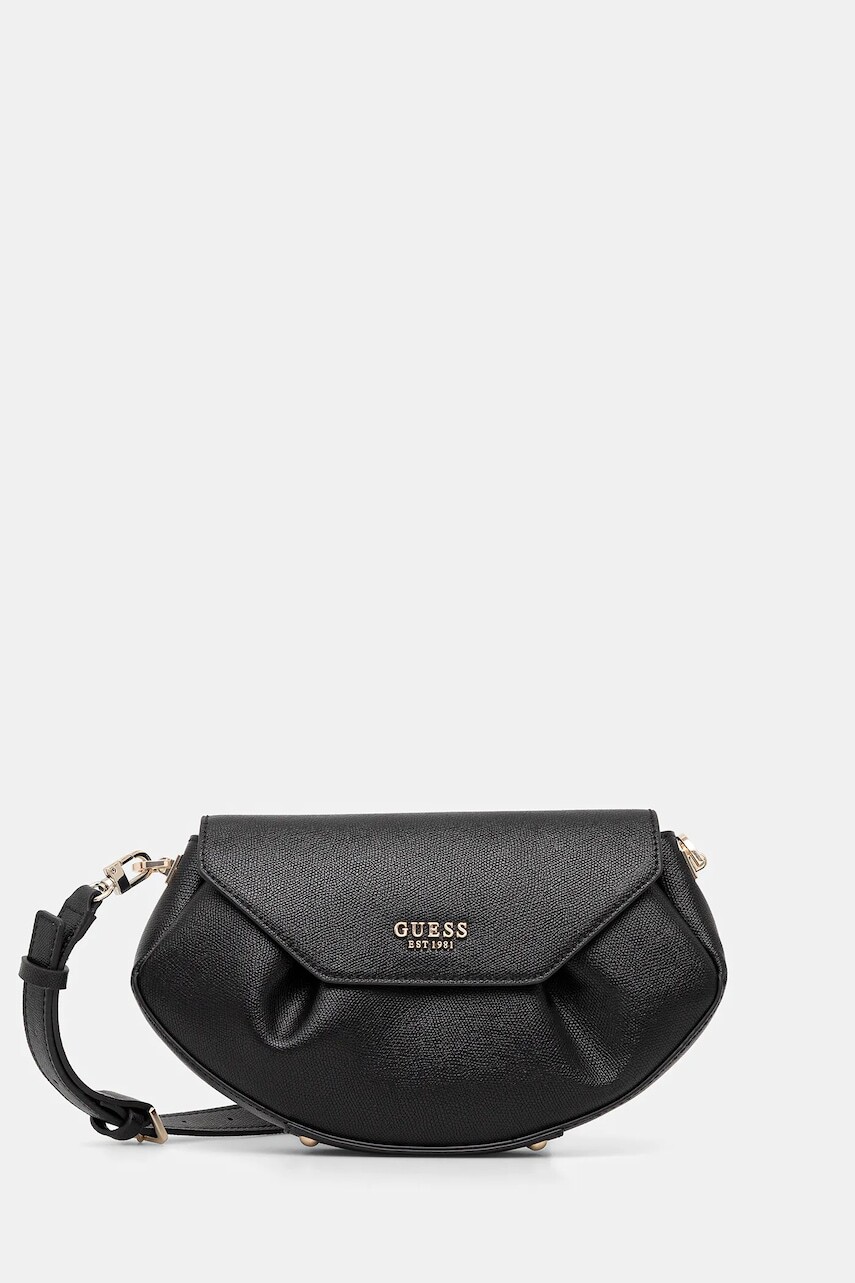 Kabelka Guess AMORETTE čierna farba, HWBG78 98200