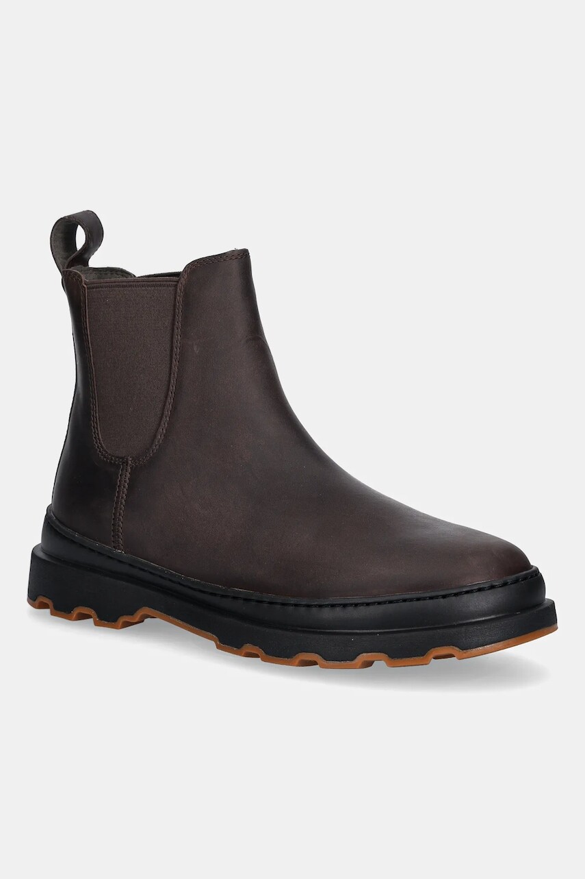 Kožené topánky chelsea Camper Brutus+ hnedá farba, K300534-002