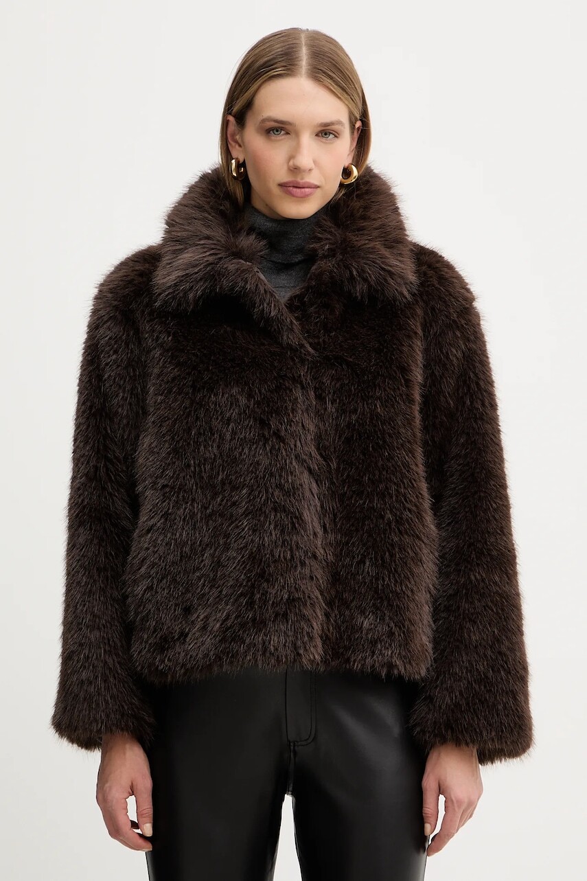 Bunda Weekend Max Mara BRENTA hnedá farba, prechodná, 2525086013600