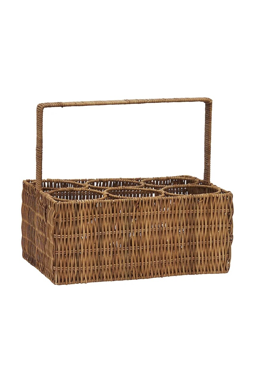 Držiak na fľašu Madam Stoltz 34 x 23 x 15 cm béžová farba