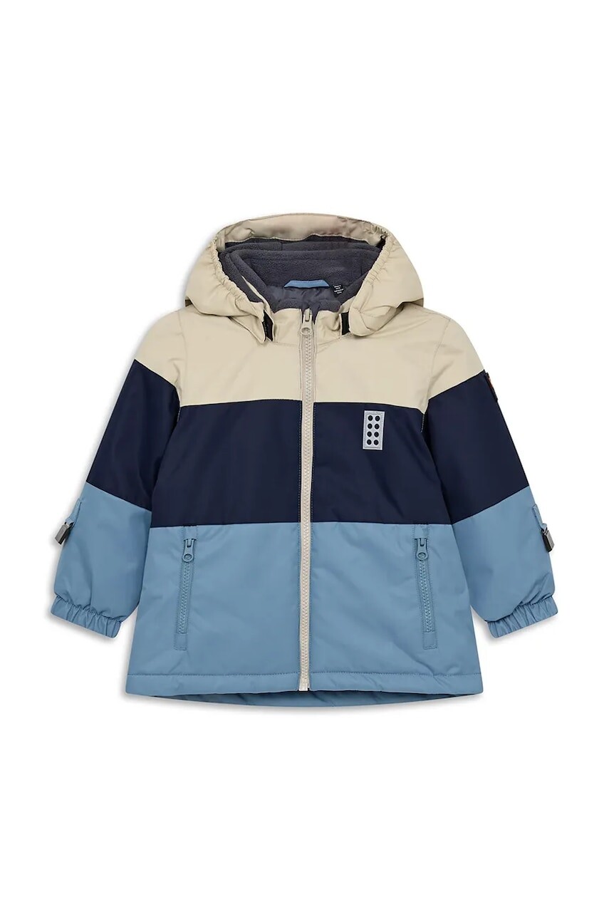 Detská bunda Lego LWJERI 702 tmavomodrá farba, 11010978