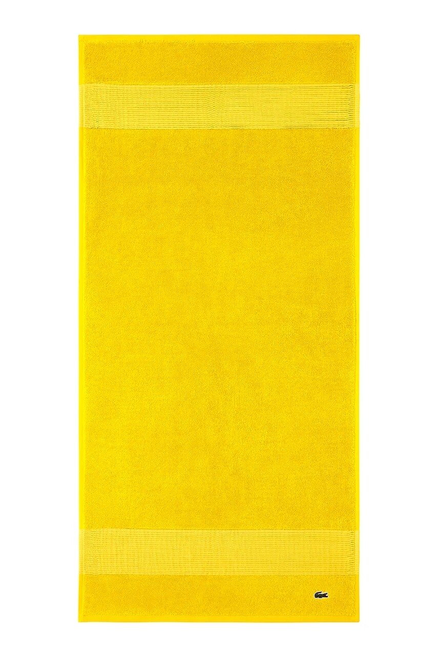 Bavlnený uterák Lacoste L LECROCO Jaune 50 x 100 cm žltá farba