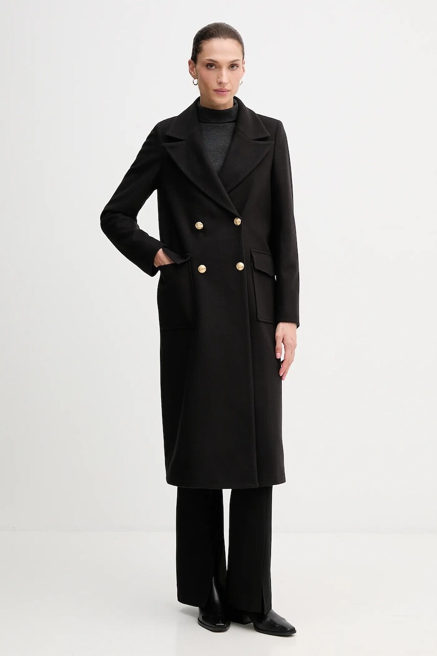 Kabát Gaudi čierna farba, 521FD35018