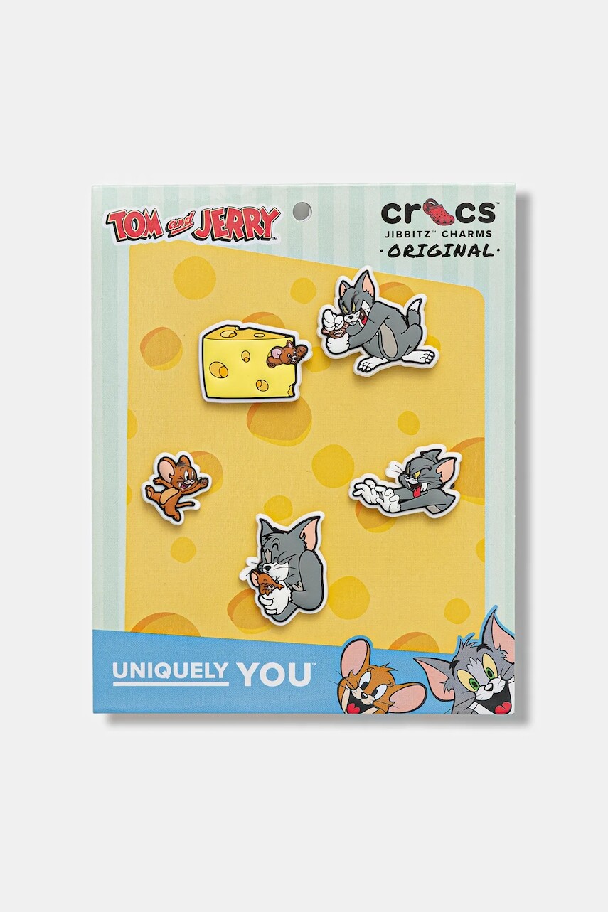 Detské odznaky na topánky Crocs Tom and Jerry 5Pck 5-pak šedá farba, 10015277