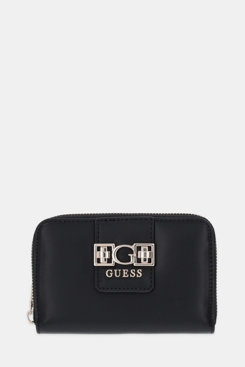 Peňaženka Guess JANE dámska, čierna farba, SWVG98 91140