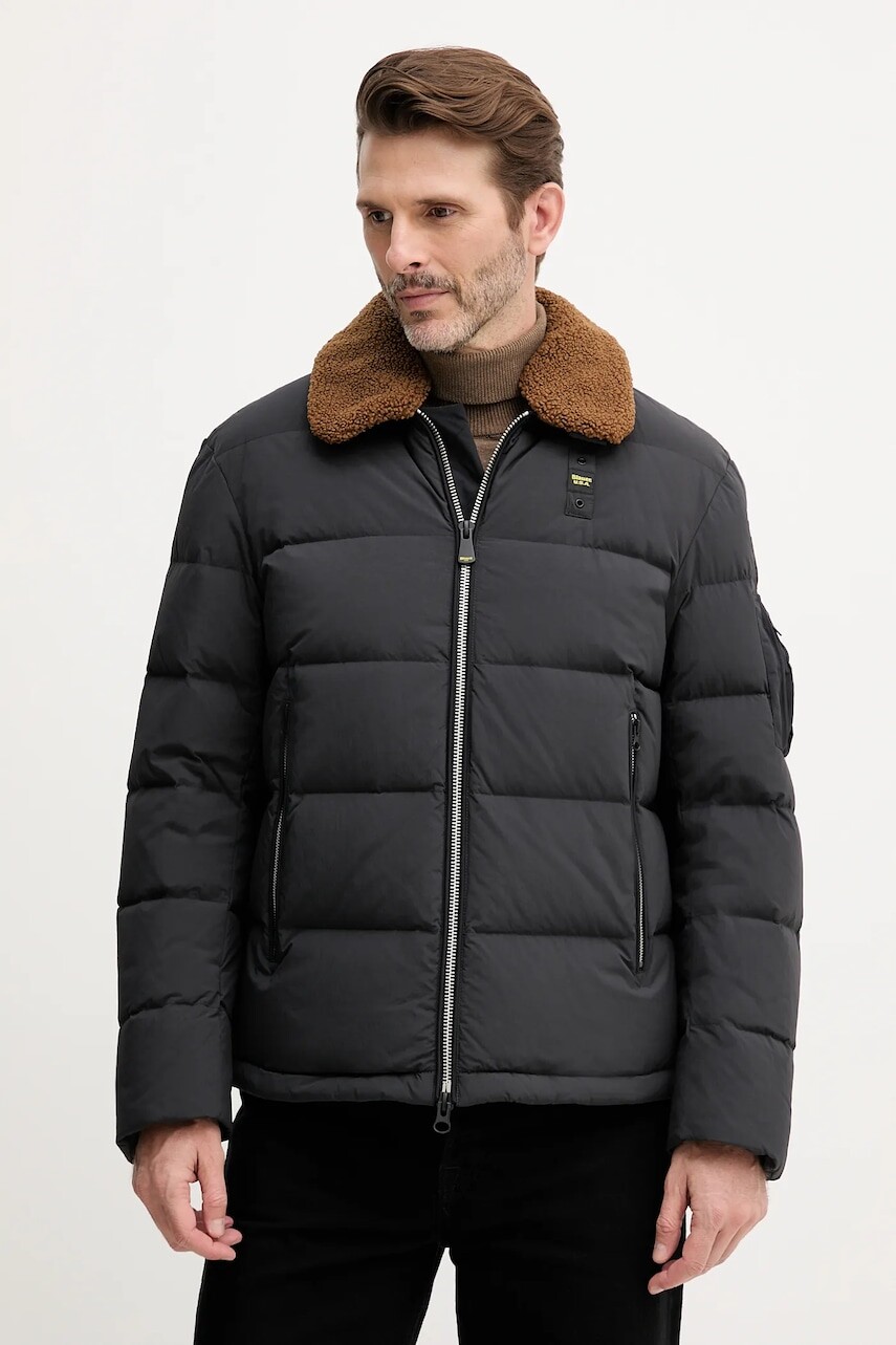 Páperová bunda Blauer REYNOLD čierna farba, BLUC03020