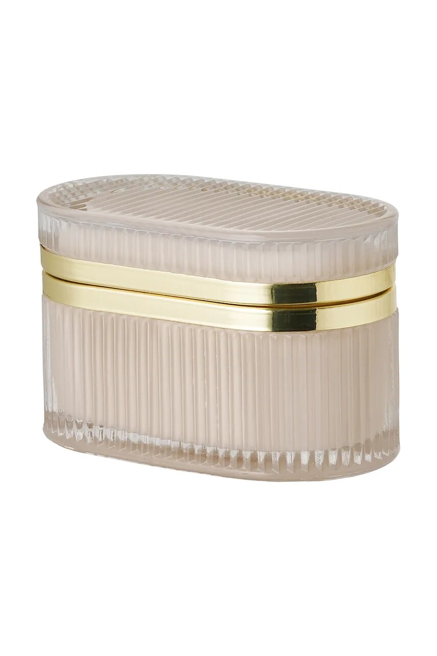 Nádoba s vekom House Nordic Love 13,5 x 8 x 9 cm béžová farba