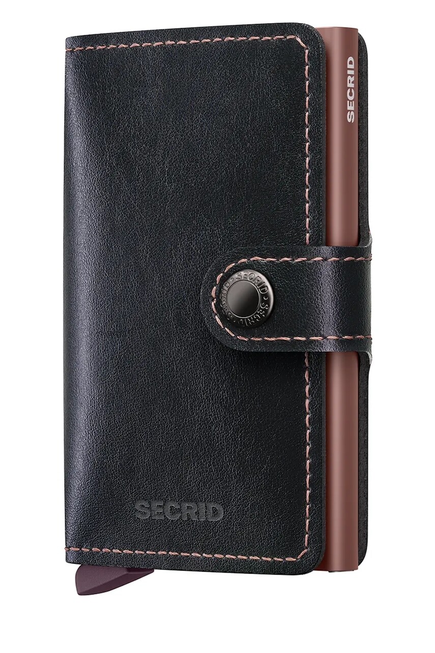 Kožená peňaženka Secrid MIRUM čierna farba
