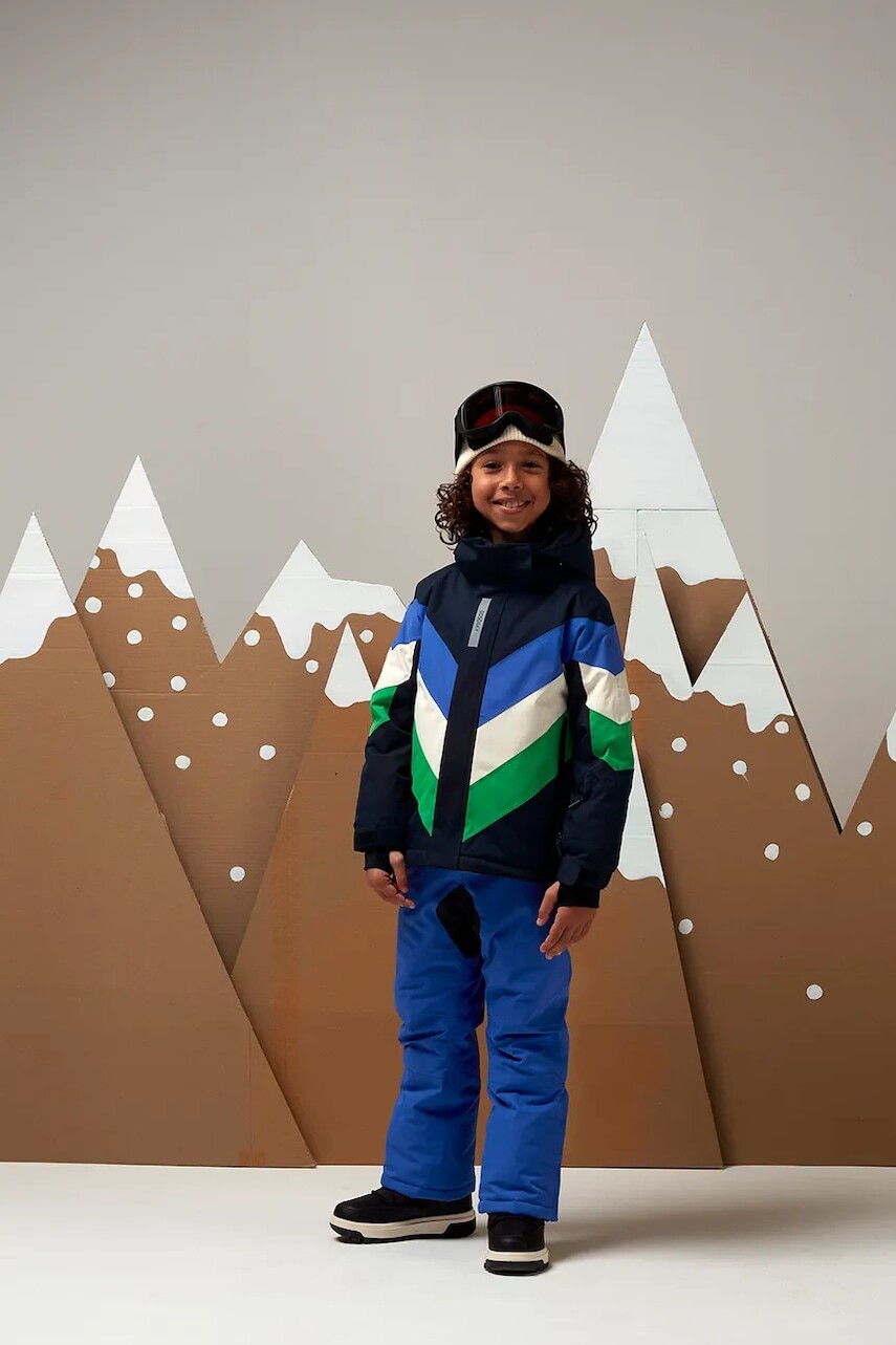 Detské lyžiarske nohavice Gosoaky BIG BAD WOLF modrá farba, 252.9.1.708