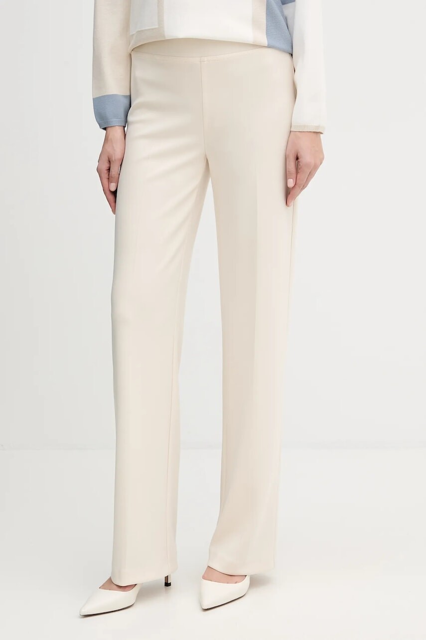 Nohavice Joseph Ribkoff béžová farba, rovný strih, vysoký pás, 153088F25