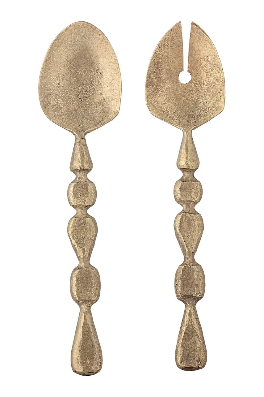 Šalátové lyžice Bloomingville Edi 26,5 x 6 cm žltá farba